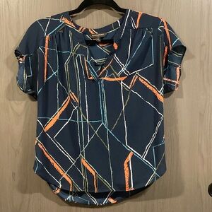 Banana Republic Factory Navy with Random Graphic Pattern